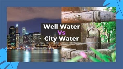well water vs city water|how municipal water systems work.